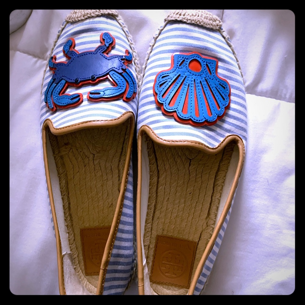 Crab and Shell Tory Burch Espadrilles